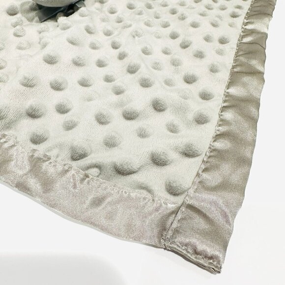 Pro Goleem Plush Grey Elephant Sensory Dot Crinkle Ears Lovey Security Blanket - Picture 3 of 7
